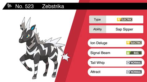 when does zebstrika evolve.